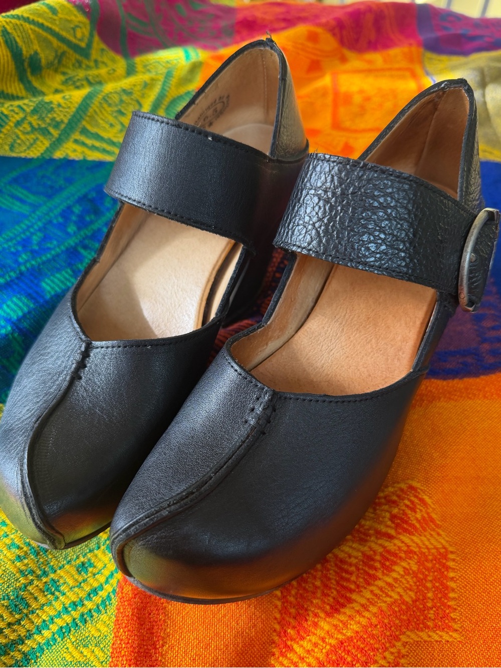 John Fluevog Black Prepare Leader Platform Mary Jane Heels